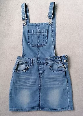  Miss Evie Denim Dungaree Dress Aged 12 • £1.99