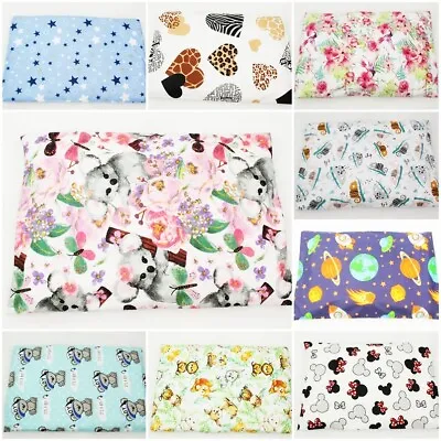 Baby Pillow Case 40 X 60 Pillow Cover Zipped Case 60+ Patterns Stars Cars Flower • £5.99