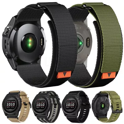 For Garmin Epix Pro Fenix 7 7X 6 6X Pro 5 5X 3HR Quickfit Nylon Strap Watch Band • $18.90