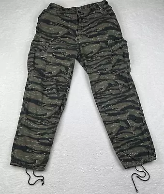 ROTHCO BDU Pants Mens 35 - 39 Green Tiger Striped Camo Trousers Ripstop Military • $29.88