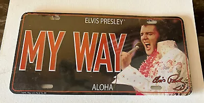 Elvis Presley Metal License Plate MY WAY .BRAND NEW • $19.99