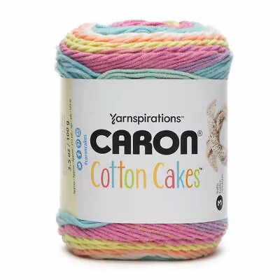 Caron Cotton Cakes Aran 100g Knitting Crochet Soft Yarn • £6.29