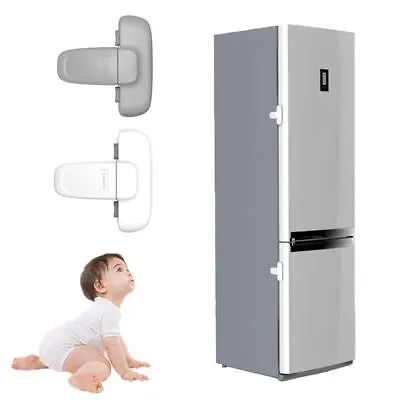 $12.31 • Buy Kids Cabinet Freezer Lock Fridge Door Lock Refrigerator Catch Baby Safety.