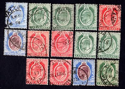 Malta 1904 Group Of Stamps SG# 47-53 Used CV=10.5$ • $1.99
