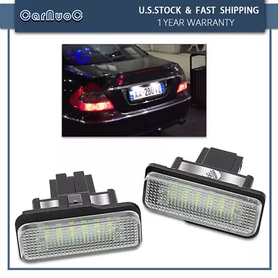 For Mercedes CLS350 W203 01-07 2Pcs LED License Number Plate Lights Replacement • $13.12