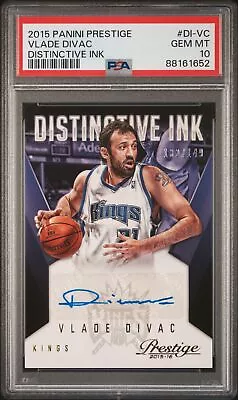 2015 Prestige Distinctive Ink #di-vc Vlade Divac #/149 Pop 1 Psa 10 K3921325-652 • $49.99