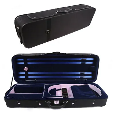 Black Viola Case 15 Adjustable For 15 Inch To 16 Inch Viola With Backstraps • $159