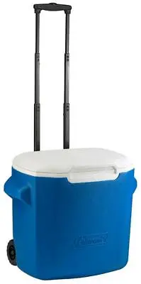 Coleman Cool Box 26 Litre Performance Wheeled Cooler In Blue Camping Garden BBQ • £53.94