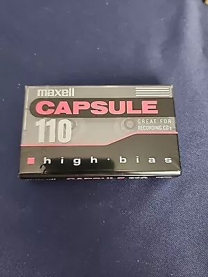 Maxell Capsule 110 High Bias Cassette Tape 110 Minutes New And Sealed!  • $6
