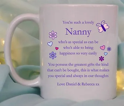 Personalised Special Mum Nanna Sister Auntie Poem Mug Birthday Mothers Day Gift • £10.95