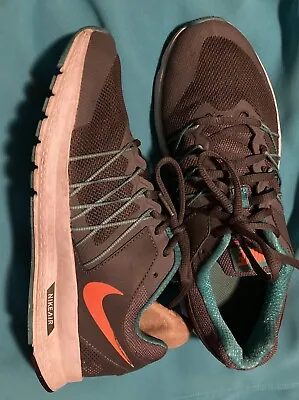 Nike Air Relentless 6 Sneakers Shoes Grey Orange Teal Men's Size 7.5 • $15