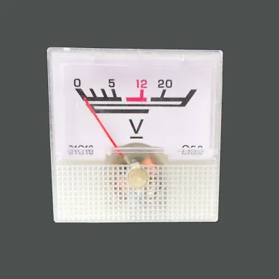    12V Analog Panel Meter DC 0-20V Voltmeter Voltage Guage • $1.99