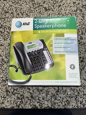 AT&T 992 Two-Line Corded Speakerphone With Caller ID New Open Box • $35