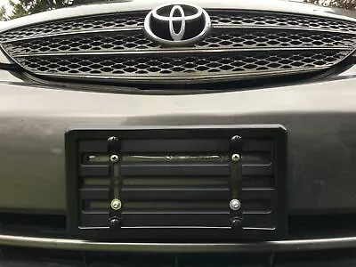 Universal License Plate Tag Holder Mount Bumper Bracket + Black Frame CAR TRUCK • $12.95