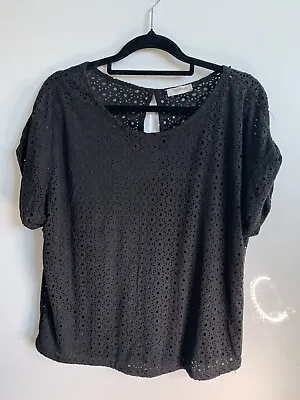 $29.95 • Buy Pull And Bear Womens Blouse Top Size M Black Preowned