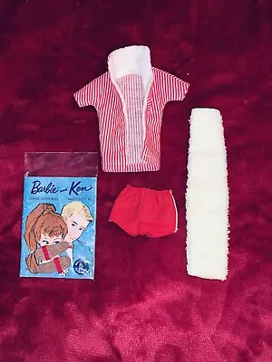 Vintage Barbie 1960 Ken  #750 Original Swim Suit/shorts/towel/sandals/booklet • $29.95