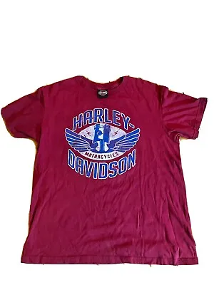 Harley Davidson New Orleans Voo Doo Shirt  Mens LG Mardi Gras Motorcycles • $20
