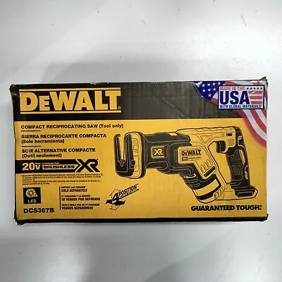 $114.99 • Buy NEW DEWALT DCS367B 20V MAX XR Li-Ion Cordless Reciprocating Saw (Tool Only) 2022