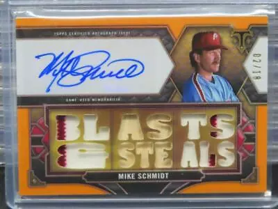 2022 Topps Triple Threads Mike Schmidt Amethyst Jersey Autograph Auto #02/18 • $35