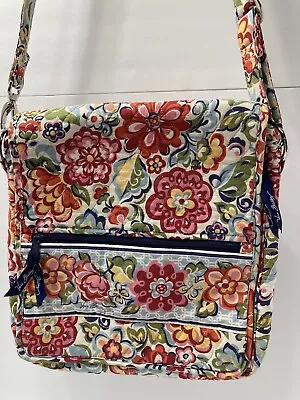 Vera Bradley Floral Large Flap Purse/messenger Bag • $22
