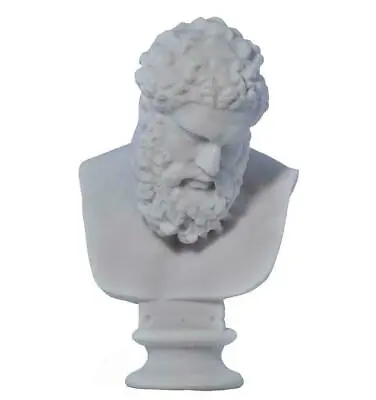 £48.13 • Buy Farnese Hercules Bust Head Greek Statue Sculpture Cast Marble Copy 7.8 Inches
