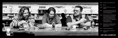 The Big Lebowski - Mini Door Movie Poster / Print (Quotes) (Size: 36  X 12 ) • $12.99