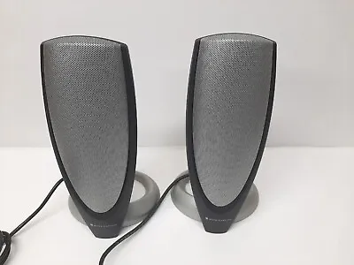 Set Of 2 Altec Lansing Speakers With RCA Connector Ends-LN • £15.09