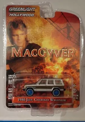 1/64 XJ GREENLIGHT MACGYVER 1986 JEEP CHEROKEE WAGONEER Walmart Chase • $32