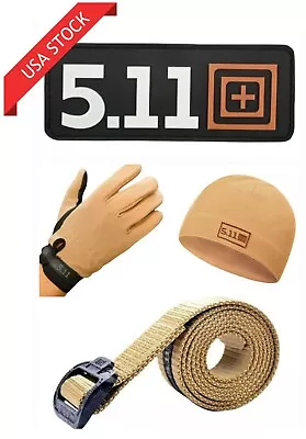 5.11 Lot Of Gear (Belt Gloves Patch Knit Hat) - Tan • $85