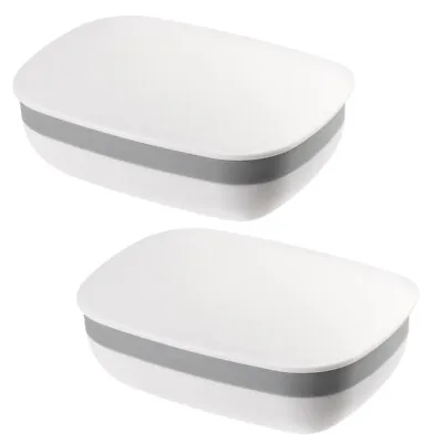 £8.96 • Buy 2PCS Travel Soap Case Box Soap Box Holder With Lid Bath Soap Box Holder