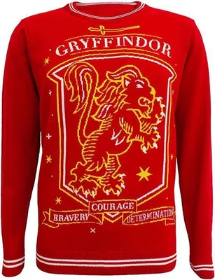 $14.77 • Buy Harry Potter Gryffindor Red Xmas Sweater Christmas Jumper