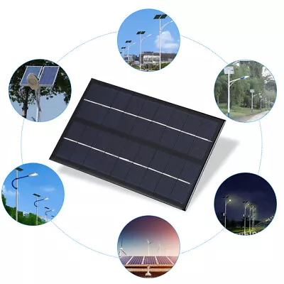 3W 9V Polycrystalline Solar Panel For DIY Solar Light Phone Battery Charger • £9.47