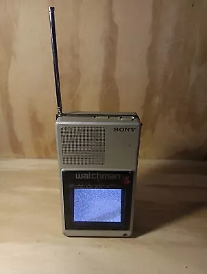 Vintage Jul/1985 Sony Watchman Portable Black & White Television TV Model FD-40A • $14.40