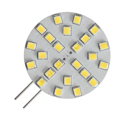 G4 24SMD 12v 24v (10-30v) DC 4.2W Side Pin Cool White LED Bulb Caravan Boat 0832 • £10.62