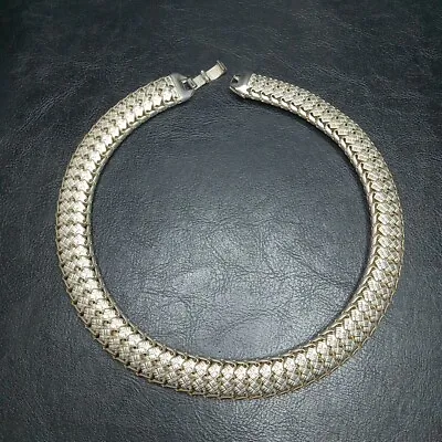 Vintage Jewelry Design Cleopatra Style Necklace Silver Tone. 10287 • $21.99