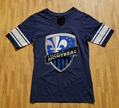 Montreal Impact MLS Soccer Blue Shirt ~ Women's Small S Loose Fit ~ SS Futbol • $9.75