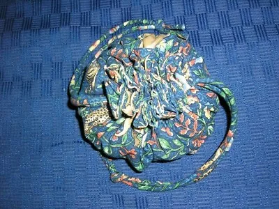 Vera Bradley Retired Fall 2000 ANIMAL KINGDOM Drawstring Jewelry Pouch ~ NWT • $29