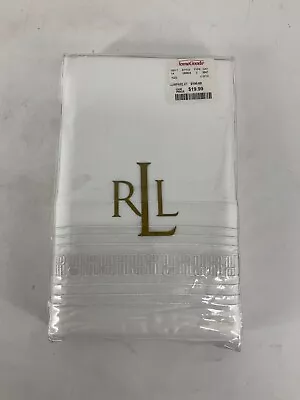 Raulph Lauren Suite Embroided Standard Pillowcases 100% Cotton • $32.99