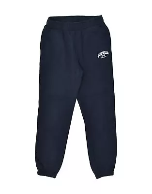 JACK WILLS Womens Tracksuit Trousers Joggers UK 12 Medium Navy Blue Cotton AR34 • £15.64