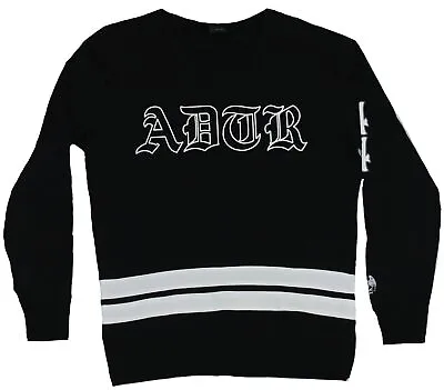 A Day To Remember Crewneck Sweatshirt - Gothic Letter White Stripe Pic • $30.97