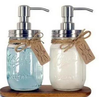 Pump AND Mason Jar As A Dispenser For Soap Condiments...Whatever! • $11.99