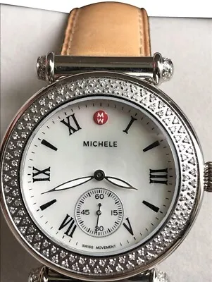 (ON SALE) New In Box Michele Caber Diamond Mother-of-pearl Dial Watch $1900 • $795
