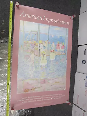 American Impressionism Art Museum Promotion Poster Vintage Smithsonian Gallery • $19.99