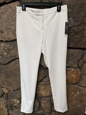 VINCE CAMUTO Textured Dress Pants Tapered Leg 02461014 Ivory NWT$99 9169308 • $19.99