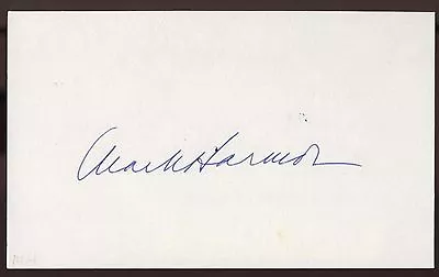 Mark Harmon Signed Index Card Signature Vintage Autographed AUTO  • $75