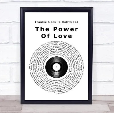 The Power Of Love Vinyl Record Song Lyric Quote Print • £43.95