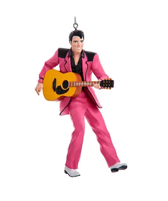 Elvis Presley - Elvis In Pink Suit With Guitar Ornament By Kurt Adler Inc. • $19.95