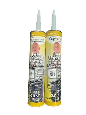 Dicor 551LST-1 Non-Sag Lap Sealant Tan 10.3oz Tube For Roof Repair (2-Pack) • $26.99