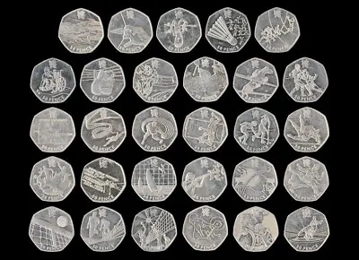 Olympic 50p Coins Fifty Pence - London 2012 Games Coin Hunt Circulated   • £16.99