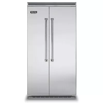 Viking 5 Series VCSB5423SS 42  Stainless Built-in Side-by-Side Refrigerator • $6299